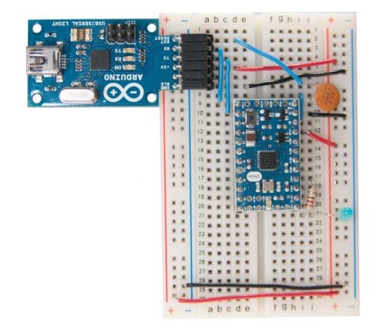 USB 2 Serial Converter (USB Micro) zapojení