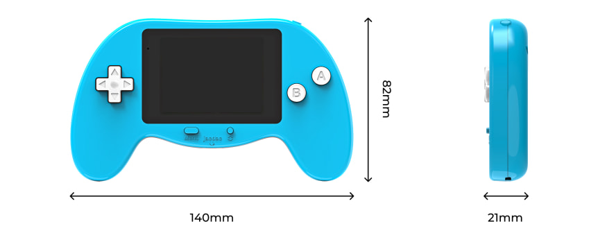 Arcade Pro – herní konzole pro výuku programování micro:bit rozměry