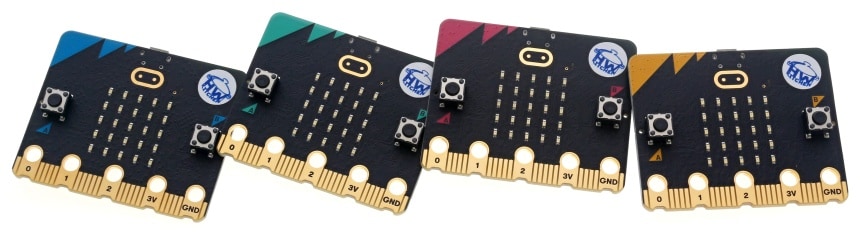 BBC micro:bit V2.21 - mikropočítač pro výuku programování barvy