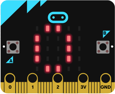 BBC micro:bit V2.21 - mikropočítač pro výuku programování LED matice čísla