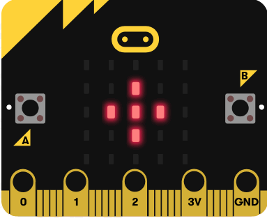 BBC micro:bit V2.21 - mikropočítač pro výuku programování LED matice ikony
