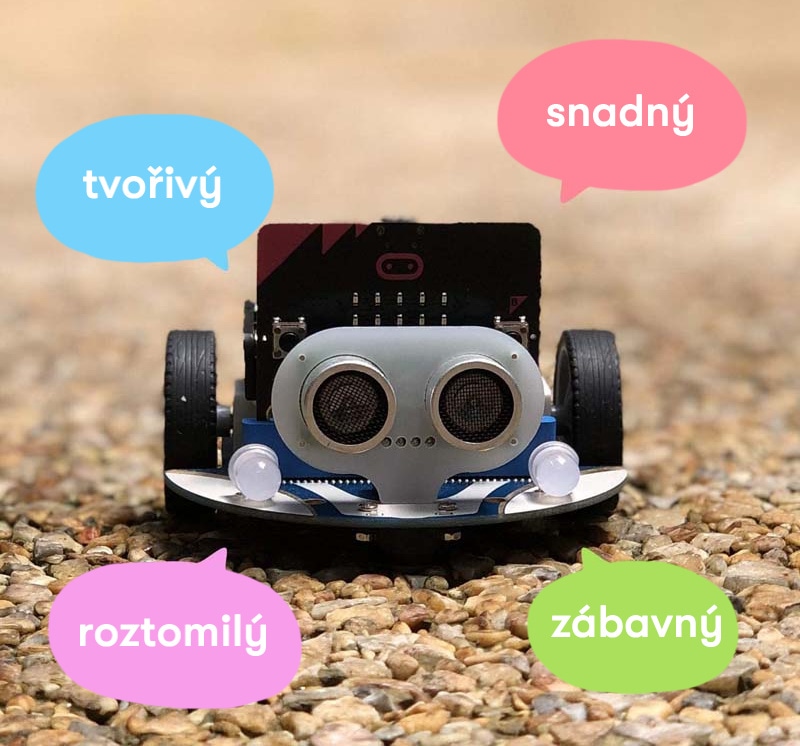 Cutebot - Micro:bit chytré závodní auto vlastnosti