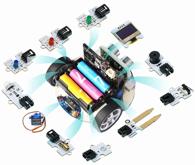 Smart Cutebot - chytré závodní auto rozšiřující moduly
