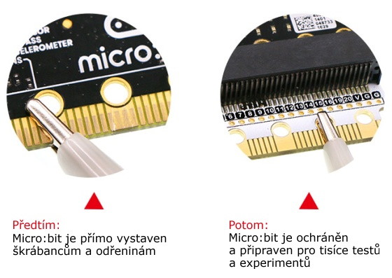 Edge:bit pro micro:bit - ochranný modul porovnání řešení