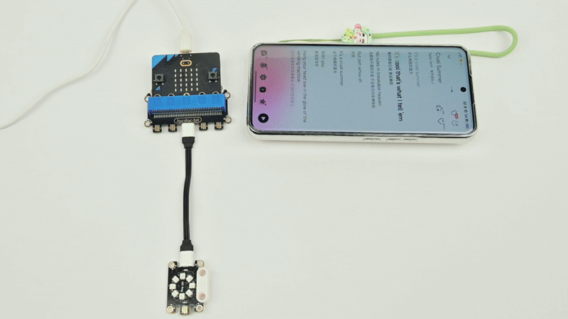 Jacdac Smart Exploration Kit pro micro:bit - vizualizace zvuku