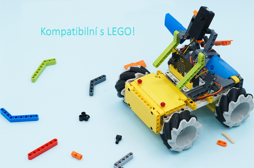 Mecanum všesměrové kolo 64mm - sada 4ks kompatibilní s LEGO