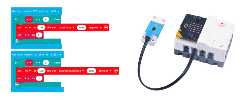 Micro:bit Nezha Pro AI Mechanical Power Kit – robotická AI stavebnice pro děti (bez micro:bit) zapojování