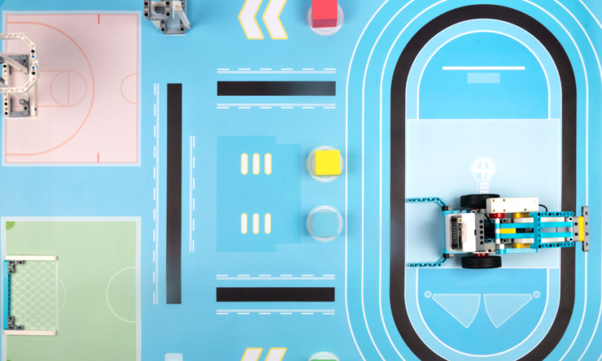 micro:bit Nezha Pro Sports Kit - sportovně laděný STEAM kit (bez micro:bit) mapa