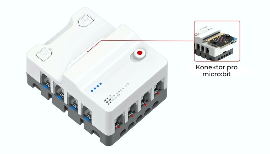 Nezha PRO microbit rozšiřující modul - konektor microbit