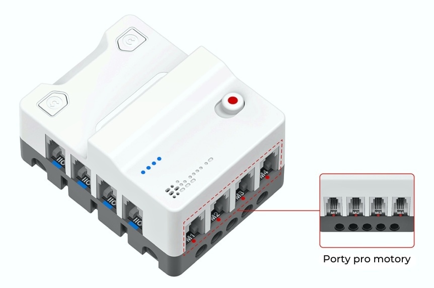 Nezha PRO microbit rozšiřující modul - porty pro motory
