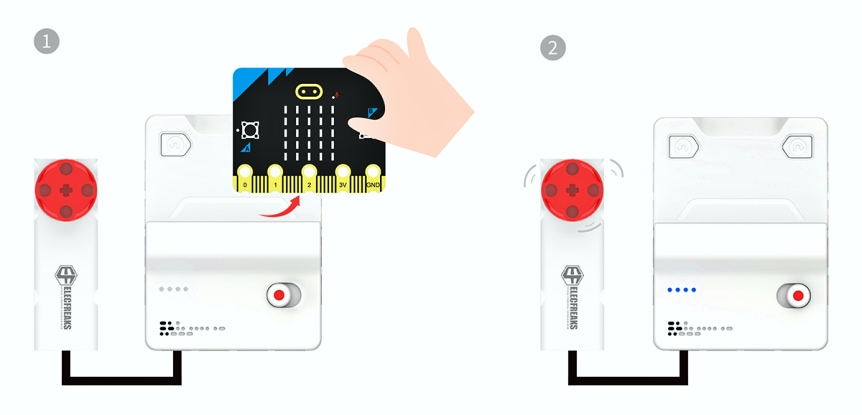 Nezha PRO microbit rozšiřující modul - ovládání motorů