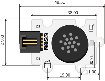Octopus ASR modul pro rozpoznávání hlasu rozměry
