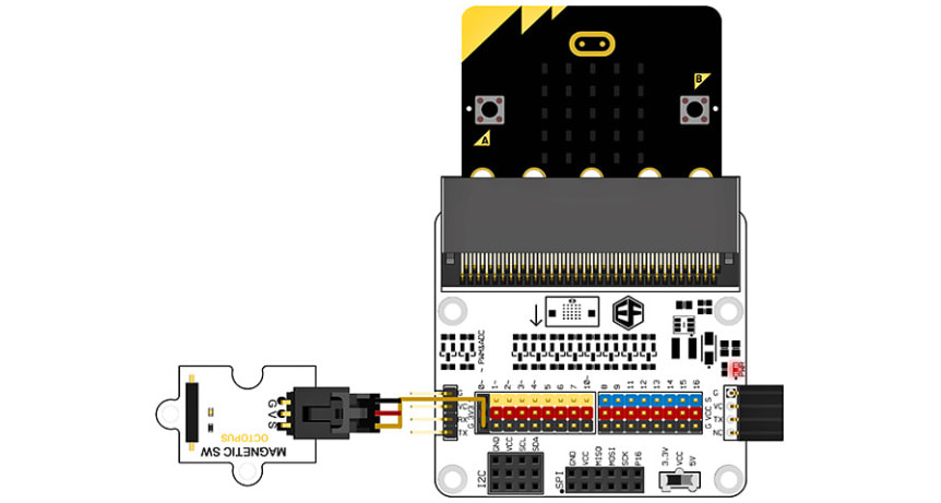 Octopus jazýčkový magnetický spínač zapojení