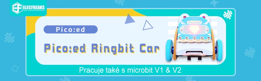 Pico:ed Ring:bit V2 - výukový robot pro děti (s pico:ed)