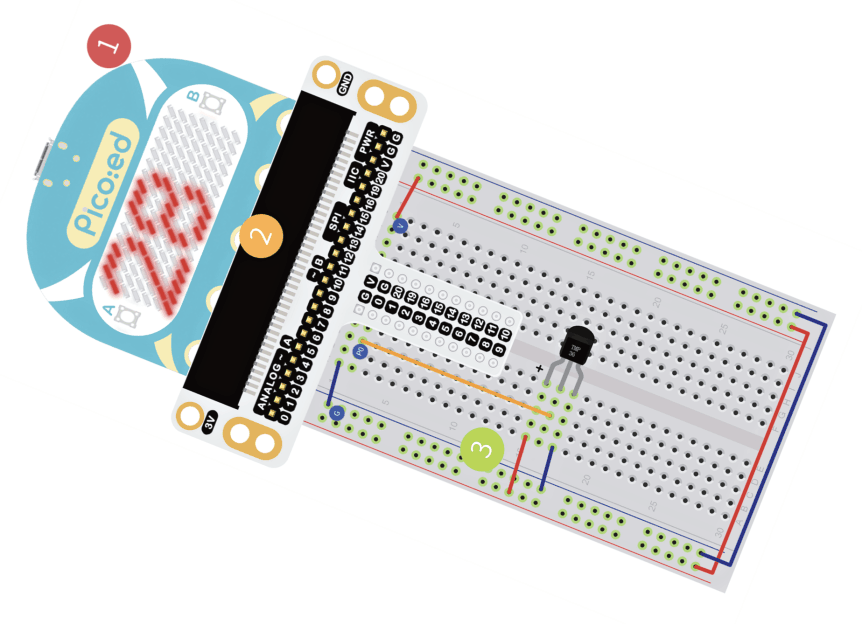 Pico:ed V2 - mikropočítač pro výuku programování s RP2040 starter kit
