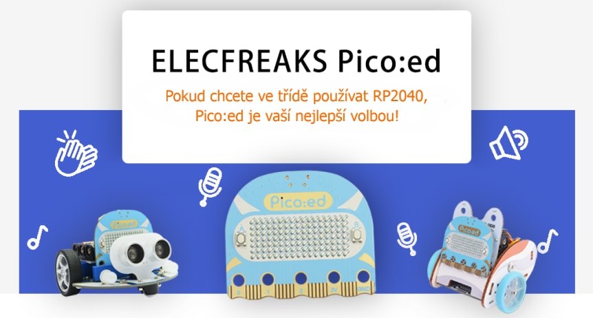 Pico:ed V2 - mikropočítač pro výuku programování s RP2040 výuka programování