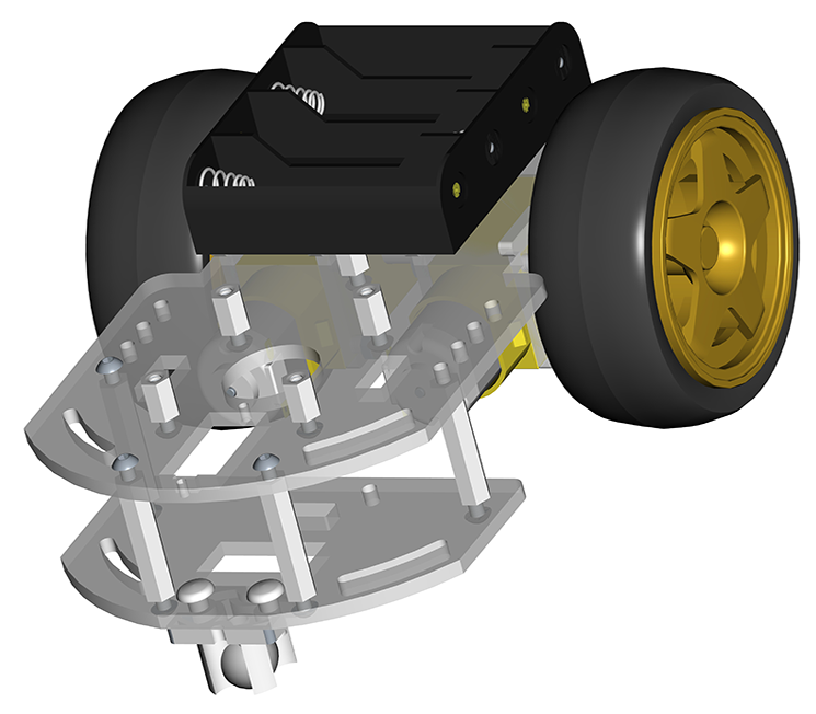 Podvozek pro chytrého micro:bit robota