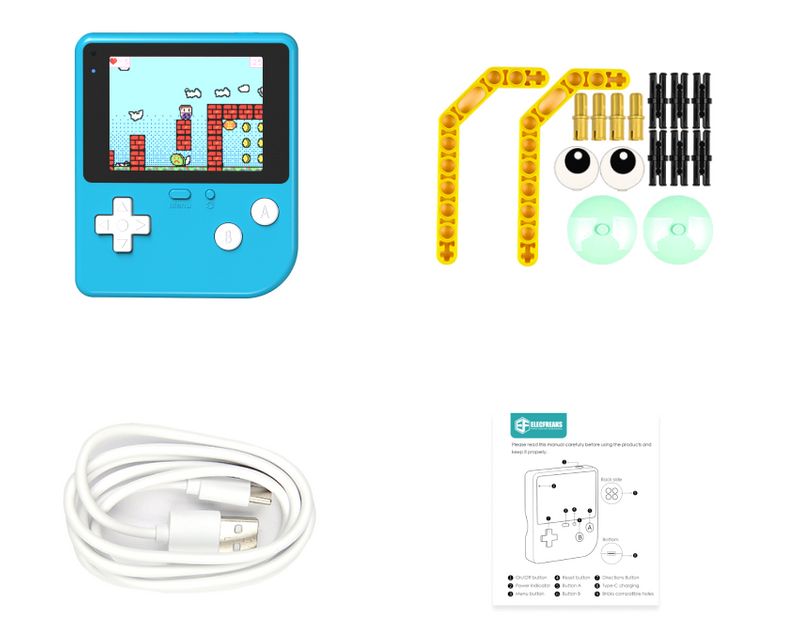 Retro Arcade herní konzole pro výuku programování součásti