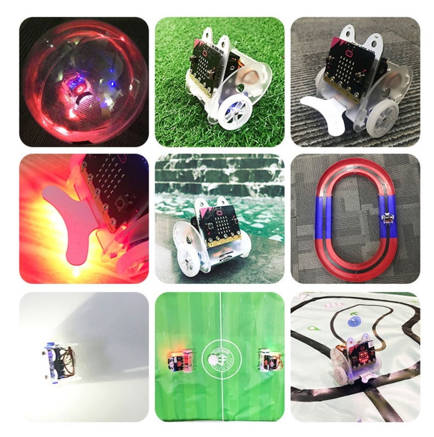 Ring:bit V2 - Micro:bit výukový robot pro děti příklady použití