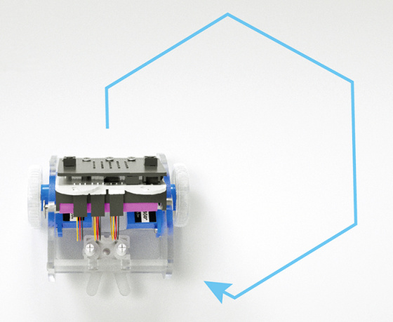 Ring:bit V2 - Micro:bit výukový robot pro děti - příklad vozítko