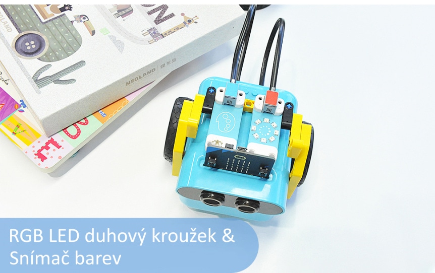 Sada příslušenství pro interaktivní kódování s Nezha a TPBot - RGB LED kroužek a snímač barev