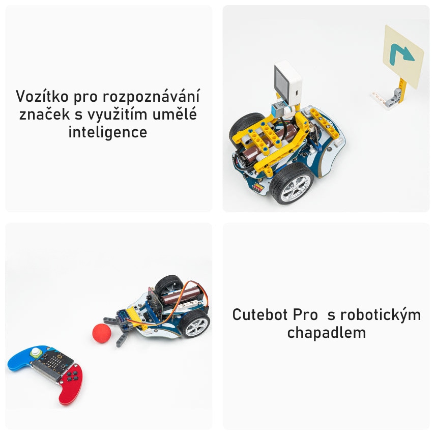 Sada pro uchycení AI kamery a chapadla na Cutebot Pro projekty