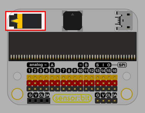 Senzor:bit pro micro:bit - univerzální rozšiřující modul - audio jack