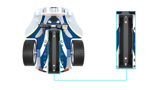 Smart Cutebot Pro - Bravurně jezdící auto pro výuku programování micro:bit napájení z Li-Ion akumulátoru