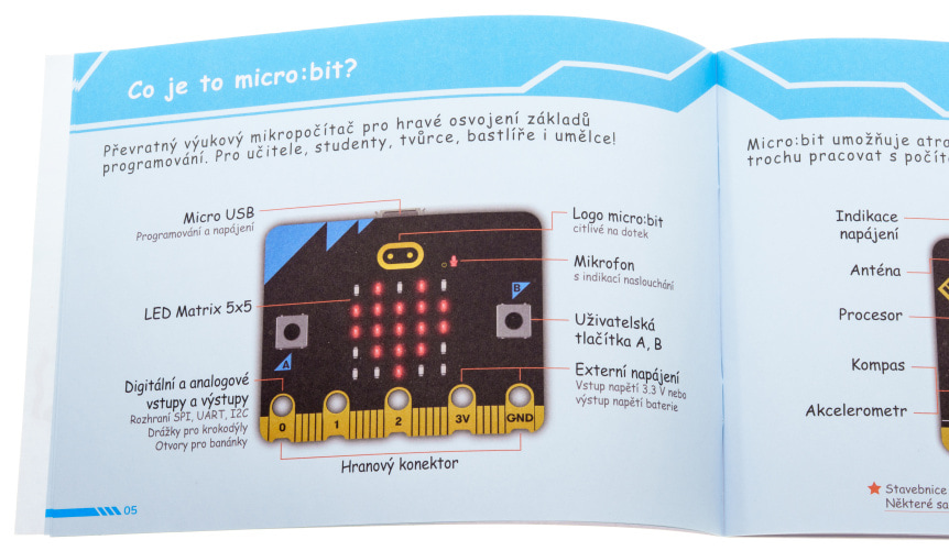 Smart Cutebot Pro - Bravurně jezdící auto pro výuku programování - návod popis microbit