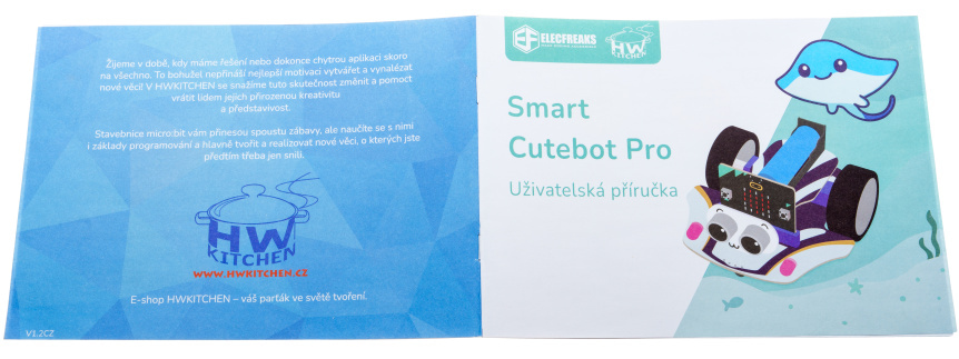 Smart Cutebot Pro - Bravurně jezdící auto pro výuku programování micro:bit návod
