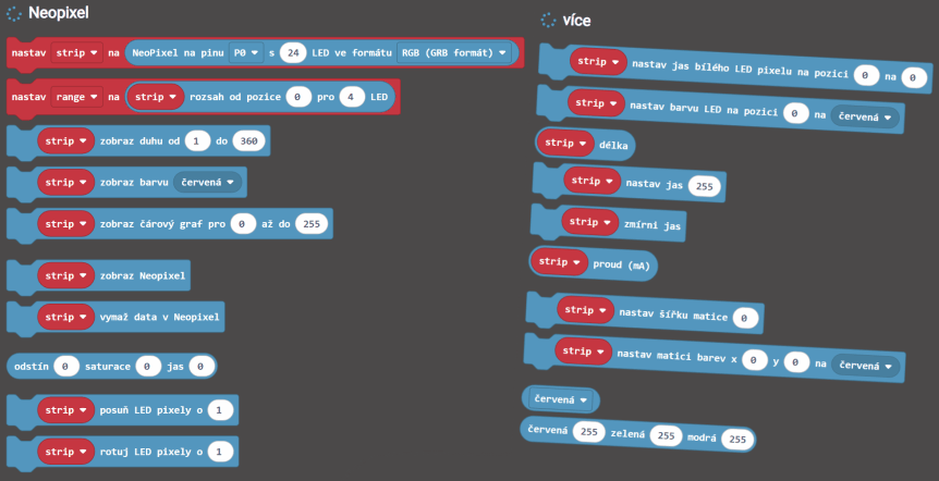 Smart Cutebot Pro - Bravurně jezdící auto pro výuku programování micro:bit rozšíření Neopixel