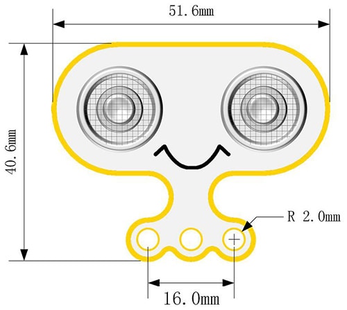 Sonar:bit pro micro:bit - ultrazvukový měřič vzdálenosti 3V/5V rozměry