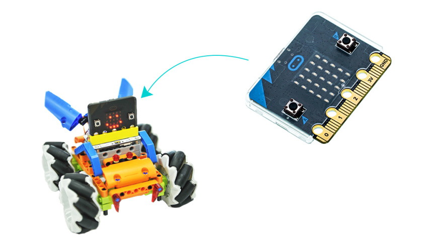 Super slim obal na Micro:bit pro Mecanum