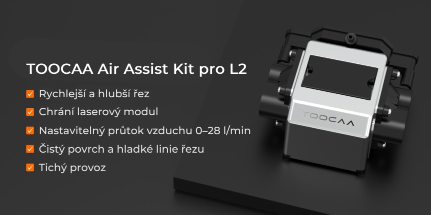 TOOCAA Air Assist Kit pro L2 vlastnosti