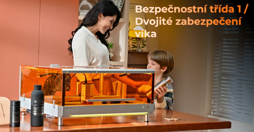 TOOCAA L2 laserová řezačka a gravírka s ultimátní bezpečností Class 1