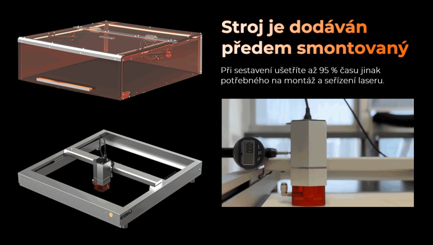 TOOCAA L2 laserová řezačka a gravírka s ultimátní bezpečností - smontování