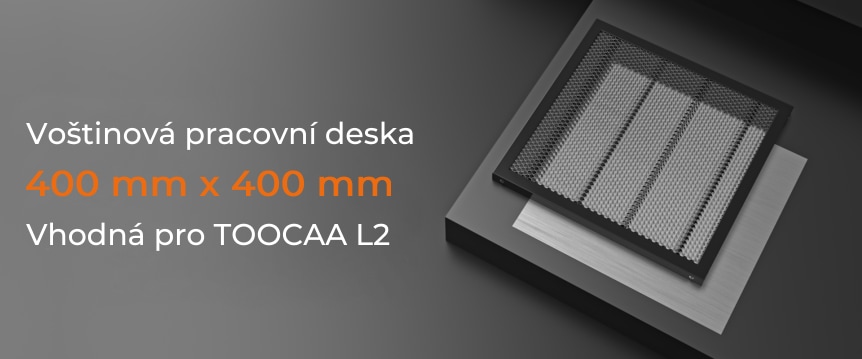 Voštinová deska pro řezání a gravírování + hliníková podložka 40x40 cm