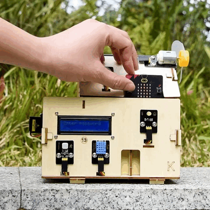 Keyestudio chytrý domeček pro micro:bit - STEAM DIY výukový kit (bez micro:bit) projekt
