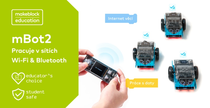 mBot2 výhody WiFi Bluetooth