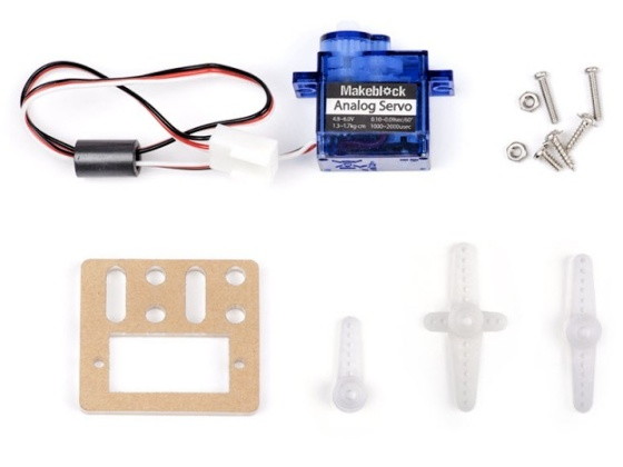 9g Micro Servo Pack součásti