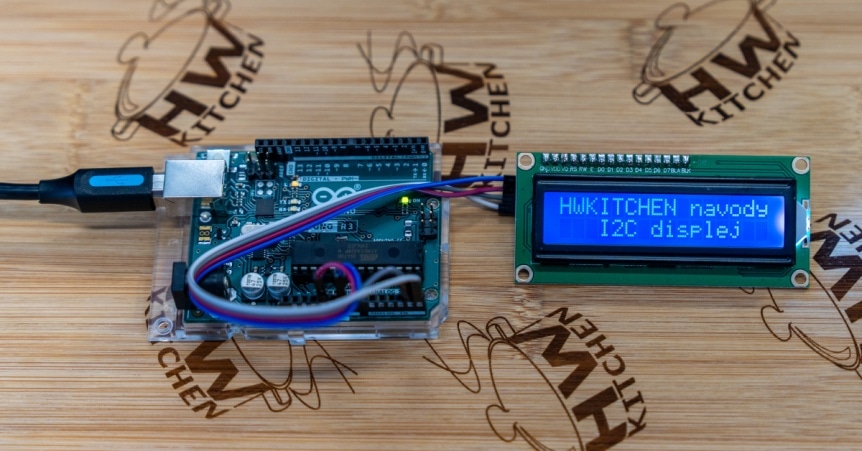 LCD displej pomocí I2C sběrnice zapojení