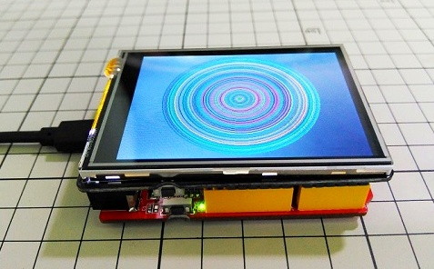 2.8'' TFT Touch Shield V2.0 příklad 1