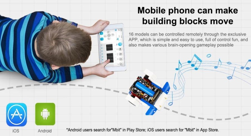 Building:bit Super kit stavebnice robotů 16v1 mobilní apka