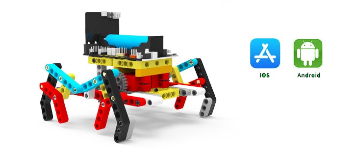 Yahboom Spider:bit – programovatelný pavoučí robot pro micro:bit aplikace