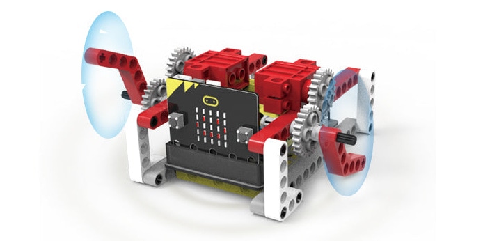 Yahboom Spider:bit – programovatelný pavoučí robot pro micro:bit plavací stroj