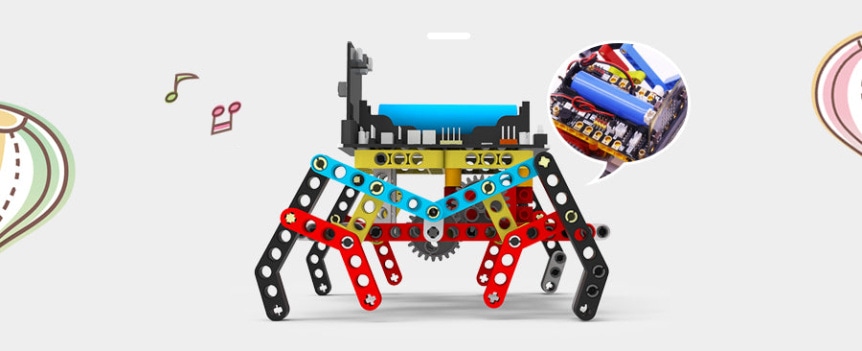 Yahboom Spider:bit – programovatelný pavoučí robot pro micro:bit stavění