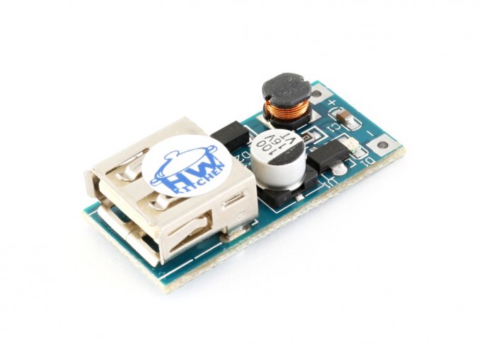 Měnič napětí z 0,9V na 5V USB