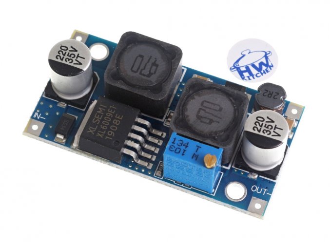 Buck-Boost DC/DC nastavitelný měnič s XL6009