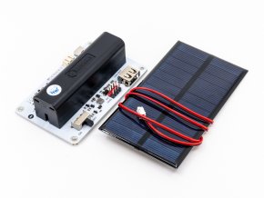 Solární napájecí modul s fotovoltaickým panelem pro 18650 baterii