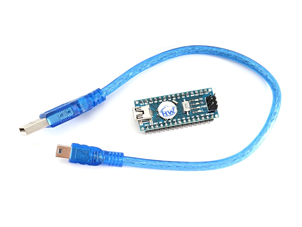 HWKITCHEN Klon Arduino NANO + USB kabel HW361